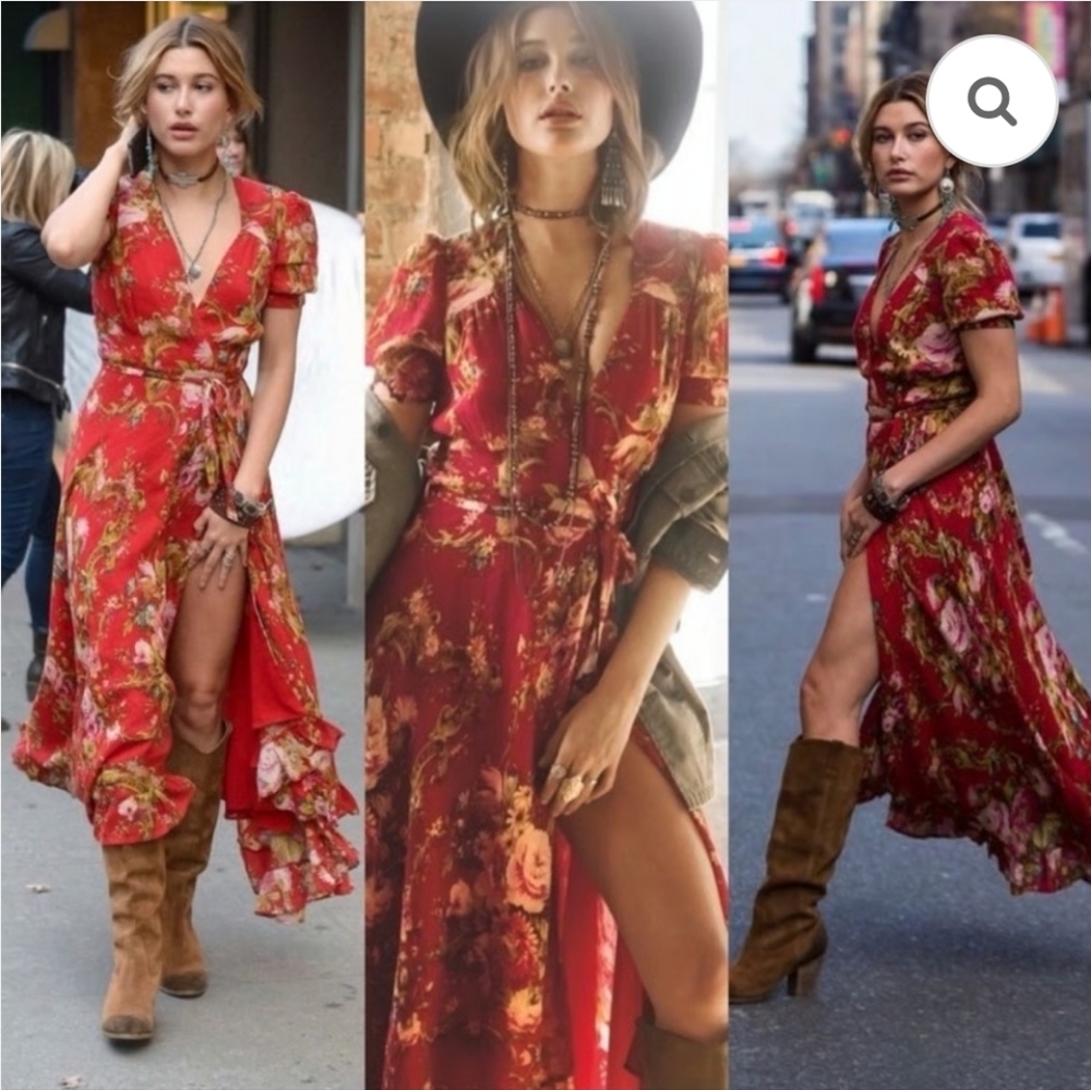 Ralph Lauren Denim & Supply Floral Wrap Maxi Dress Size Small - Picture 1 of 7